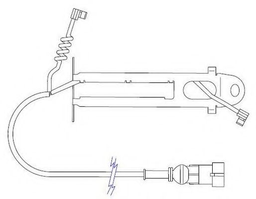 ABEX FAI126 Сигнализатор, износ тормозных колодок 