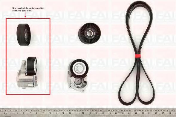 FAI AutoParts FBK24 Поликлиновой ремень для PEUGEOT 206 CC (Пежо 206 сс) FAI AutoParts FBK24 Поликлиновой ремень для PEUGEOT 206 CC (Пежо 206 сс)