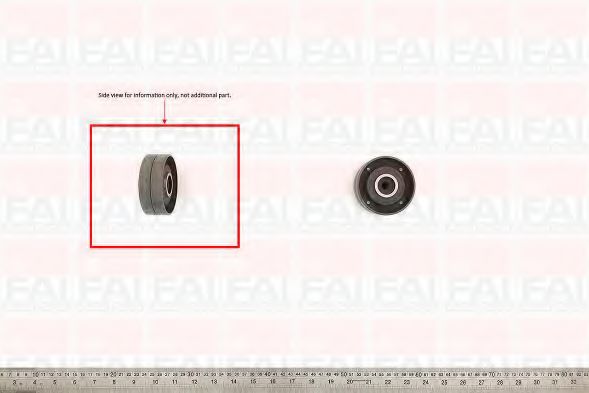 FAI AutoParts T6910 Паразитный Ведущий ролик, зубчатый ремень для VOLKSWAGEN T4 MULTIVAN (Фольксваген Т4 мултиvан) FAI AutoParts T6910 Паразитный Ведущий ролик, зубчатый ремень для VOLKSWAGEN T4 MULTIVAN (Фольксваген Т4 мултиvан)