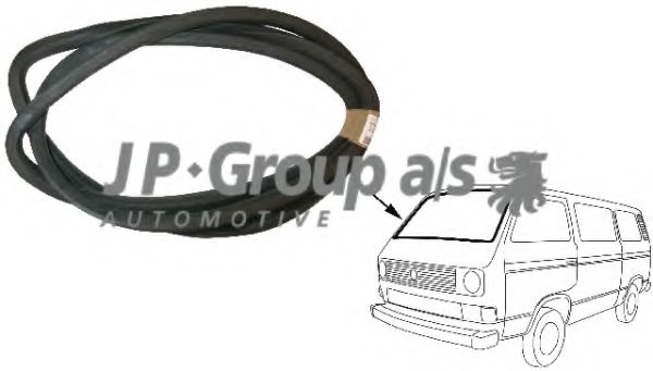 JP GROUP 1185900300 Прокладка, ветровое стекло для VOLKSWAGEN T3 CARAVELLE (Фольксваген Т3 cараvэллэ) JP GROUP 1185900300 Прокладка, ветровое стекло для VOLKSWAGEN T3 CARAVELLE (Фольксваген Т3 cараvэллэ)