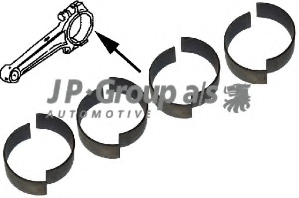 JP GROUP 8110600617 Шатунный подшипник для VOLKSWAGEN KEVER (Фольксваген Кэvэр) JP GROUP 8110600617 Шатунный подшипник для VOLKSWAGEN KEVER (Фольксваген Кэvэр)