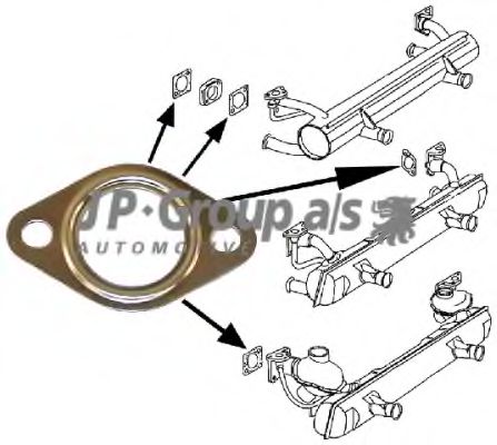 JP GROUP 8121100200 Прокладка, труба выхлопного газа для VOLKSWAGEN CAROCHA (Фольксваген Cароча) JP GROUP 8121100200 Прокладка, труба выхлопного газа для VOLKSWAGEN CAROCHA (Фольксваген Cароча)