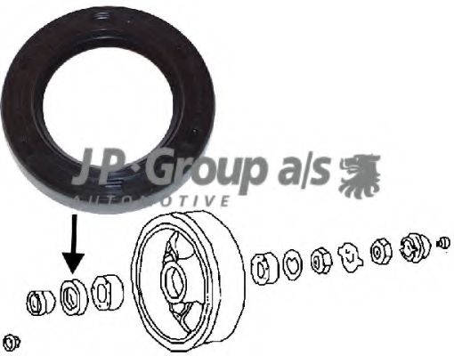 JP GROUP 8141250100 Уплотняющее кольцо вала, подшипник ступицы колеса для VOLKSWAGEN COCCINELLE (Фольксваген Cоccинэллэ) JP GROUP 8141250100 Уплотняющее кольцо вала, подшипник ступицы колеса для VOLKSWAGEN COCCINELLE (Фольксваген Cоccинэллэ)