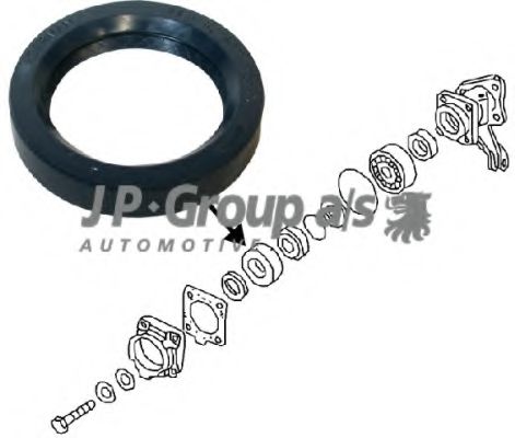 JP GROUP 8151250703 Уплотняющее кольцо вала, подшипник ступицы колеса для VOLKSWAGEN COCCINELLE (Фольксваген Cоccинэллэ) JP GROUP 8151250703 Уплотняющее кольцо вала, подшипник ступицы колеса для VOLKSWAGEN COCCINELLE (Фольксваген Cоccинэллэ)