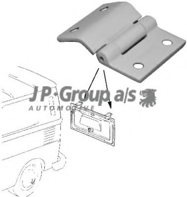JP GROUP 8180250100 Шарнир, капот 