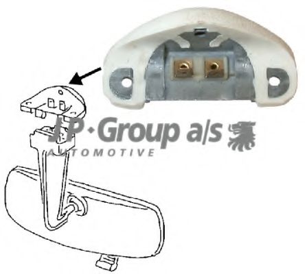 JP GROUP 8189250106 Внутреннее зеркало для VOLKSWAGEN BEETLE (Фольксваген Битл) JP GROUP 8189250106 Внутреннее зеркало для VOLKSWAGEN BEETLE (Фольксваген Битл)