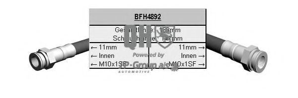 JP GROUP 1161701409 Тормозной шланг для SEAT IBIZA II (Сеат Ибица 2) JP GROUP 1161701409 Тормозной шланг для SEAT IBIZA II (Сеат Ибица 2)
