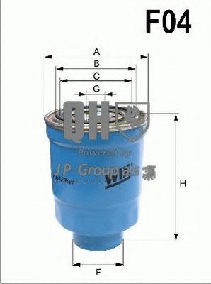 JP GROUP 3418700809 Топливный фильтр для HONDA FR-V (Хонда Фр-v) JP GROUP 3418700809 Топливный фильтр для HONDA FR-V (Хонда Фр-v)