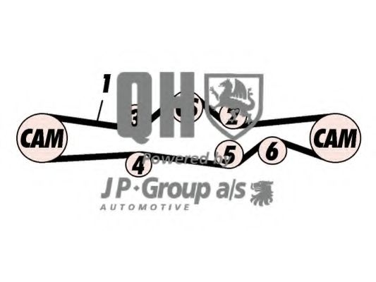 JP GROUP 4612100119 Комплект ремня ГРМ для SUBARU (Субару) JP GROUP 4612100119 Комплект ремня ГРМ для SUBARU (Субару)