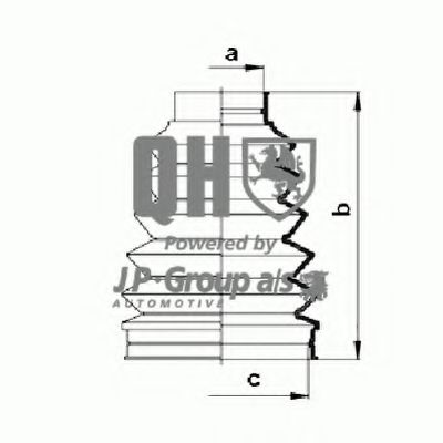 JP GROUP 1343600619 Комплект пылника, приводной вал для LEXUS (Лексус)