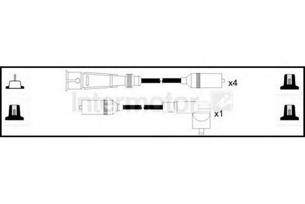 STANDARD 73701 Комплект проводов зажигания для AUDI 90 (Ауди 90) STANDARD 73701 Комплект проводов зажигания для AUDI 90 (Ауди 90)