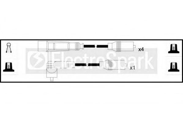 STANDARD OEK715 Комплект проводов зажигания для AUDI 90 (Ауди 90) STANDARD OEK715 Комплект проводов зажигания для AUDI 90 (Ауди 90)