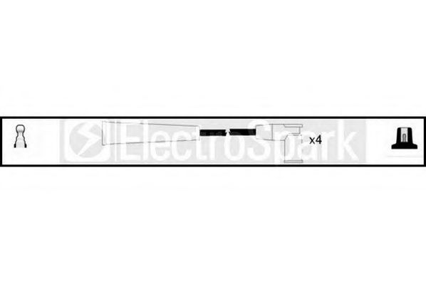 STANDARD OEK664 Комплект проводов зажигания для CITROëN (Cитроëн) STANDARD OEK664 Комплект проводов зажигания для CITROëN (Cитроëн)