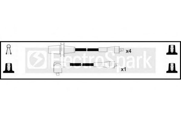 STANDARD OEK076 Комплект проводов зажигания для PEUGEOT 205 I (Пежо 205 и) STANDARD OEK076 Комплект проводов зажигания для PEUGEOT 205 I (Пежо 205 и)