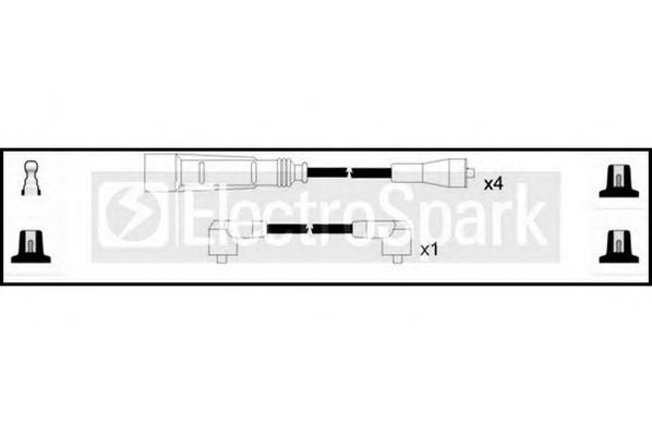STANDARD OEK764 Комплект проводов зажигания для AUDI 80 (Ауди 80) STANDARD OEK764 Комплект проводов зажигания для AUDI 80 (Ауди 80)