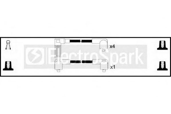 STANDARD OEK017 Комплект проводов зажигания для FIAT TEMPRA (Фиат Тэмпра) STANDARD OEK017 Комплект проводов зажигания для FIAT TEMPRA (Фиат Тэмпра)