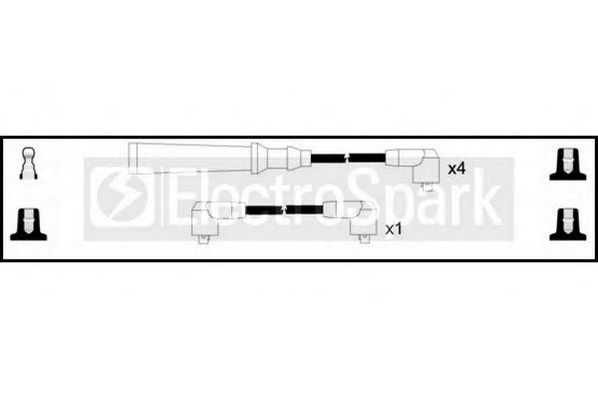 STANDARD OEK572 Комплект проводов зажигания для NISSAN (Ниссан) STANDARD OEK572 Комплект проводов зажигания для NISSAN (Ниссан)