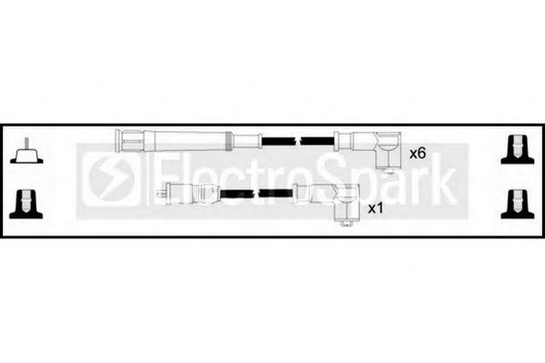 STANDARD OEK166 Комплект проводов зажигания для BMW 7 (Бмв 7) STANDARD OEK166 Комплект проводов зажигания для BMW 7 (Бмв 7)