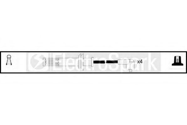 STANDARD OEK117 Комплект проводов зажигания для LANCIA KAPPA (Лансиа/лянча Каппа) STANDARD OEK117 Комплект проводов зажигания для LANCIA KAPPA (Лансиа/лянча Каппа)