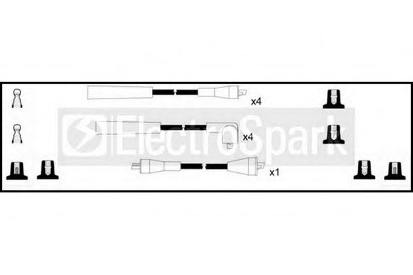STANDARD OEK059 Комплект проводов зажигания для ROVER 2000-3500 (Ровер 2000-3500) STANDARD OEK059 Комплект проводов зажигания для ROVER 2000-3500 (Ровер 2000-3500)