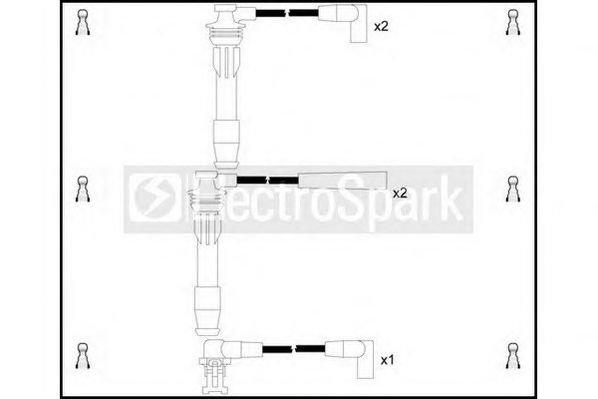 STANDARD OEK097 Комплект проводов зажигания для RENAULT LUTECIA I (Рено Лутэcиа и) STANDARD OEK097 Комплект проводов зажигания для RENAULT LUTECIA I (Рено Лутэcиа и)