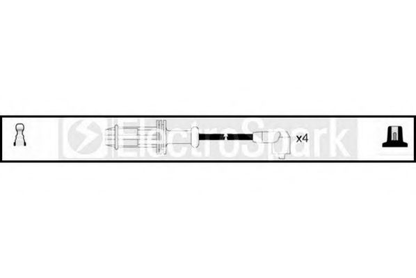 STANDARD OEK140 Комплект проводов зажигания для CITROËN CHANSON (CитроËн Чансон) STANDARD OEK140 Комплект проводов зажигания для CITROËN CHANSON (CитроËн Чансон)