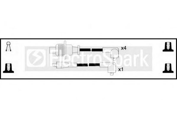 STANDARD OEK383 Комплект проводов зажигания для PEUGEOT 305 II (Пежо 305 2) STANDARD OEK383 Комплект проводов зажигания для PEUGEOT 305 II (Пежо 305 2)