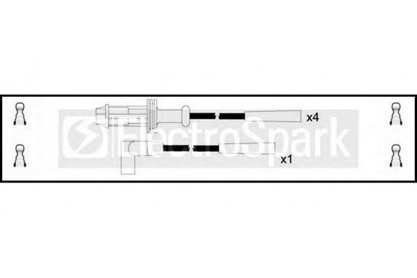 STANDARD OEK048 Комплект проводов зажигания для PEUGEOT 205 II (Пежо 205 2) STANDARD OEK048 Комплект проводов зажигания для PEUGEOT 205 II (Пежо 205 2)