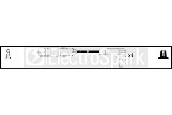 STANDARD OEK586 Комплект проводов зажигания для AUDI A3 (Ауди А3) STANDARD OEK586 Комплект проводов зажигания для AUDI A3 (Ауди А3)