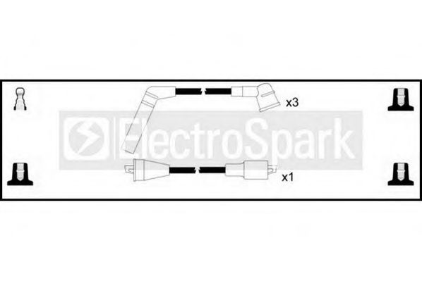 STANDARD OEK272 Комплект проводов зажигания для DAIHATSU DOMINO II (Дайхатсу Домино 2) STANDARD OEK272 Комплект проводов зажигания для DAIHATSU DOMINO II (Дайхатсу Домино 2)