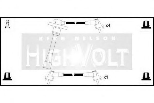 STANDARD OEF419 Комплект проводов зажигания для TOYOTA CARINA E (Тойота/тоета Карина е) STANDARD OEF419 Комплект проводов зажигания для TOYOTA CARINA E (Тойота/тоета Карина е)