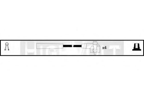 STANDARD OEF089 Комплект проводов зажигания для FORD ORION III (Форд Орион 3) STANDARD OEF089 Комплект проводов зажигания для FORD ORION III (Форд Орион 3)