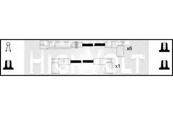 STANDARD OEF814 Комплект проводов зажигания для VOLKSWAGEN LT 28-35 I (Фольксваген Лт 28-35 и) STANDARD OEF814 Комплект проводов зажигания для VOLKSWAGEN LT 28-35 I (Фольксваген Лт 28-35 и)