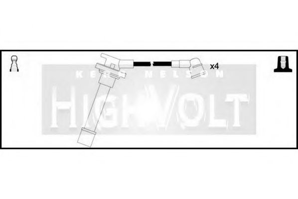 STANDARD OEF025 Комплект проводов зажигания для ROVER 400 (Ровер 400) STANDARD OEF025 Комплект проводов зажигания для ROVER 400 (Ровер 400)