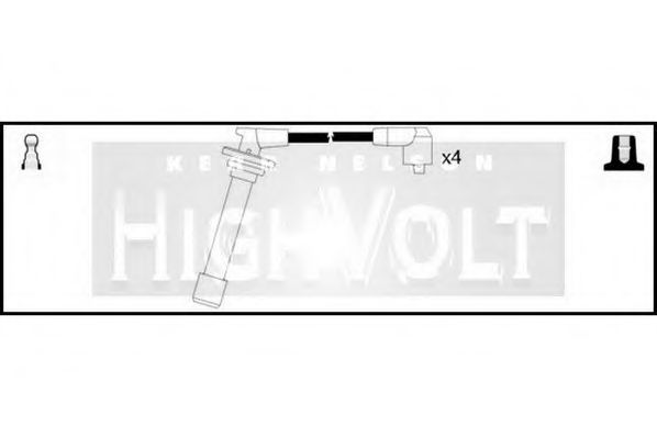STANDARD OEF307 Комплект проводов зажигания для HONDA CRX II (Хонда Cрх 2) STANDARD OEF307 Комплект проводов зажигания для HONDA CRX II (Хонда Cрх 2)