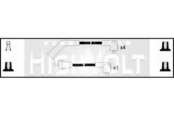 STANDARD OEF024 Комплект проводов зажигания для HONDA PRELUDE III (Хонда Прэлудэ 3) STANDARD OEF024 Комплект проводов зажигания для HONDA PRELUDE III (Хонда Прэлудэ 3)