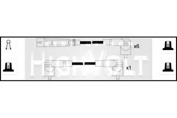 STANDARD OEF455 Комплект проводов зажигания для VOLKSWAGEN LT 28-35 I (Фольксваген Лт 28-35 и) STANDARD OEF455 Комплект проводов зажигания для VOLKSWAGEN LT 28-35 I (Фольксваген Лт 28-35 и)