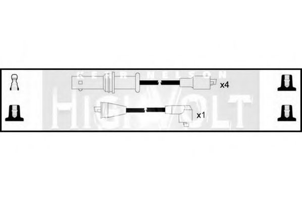 STANDARD OEF636 Комплект проводов зажигания для SUBARU (Субару) STANDARD OEF636 Комплект проводов зажигания для SUBARU (Субару)