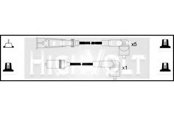 STANDARD OEF661 Комплект проводов зажигания для VOLKSWAGEN T4 MULTIVAN (Фольксваген Т4 мултиvан) STANDARD OEF661 Комплект проводов зажигания для VOLKSWAGEN T4 MULTIVAN (Фольксваген Т4 мултиvан)