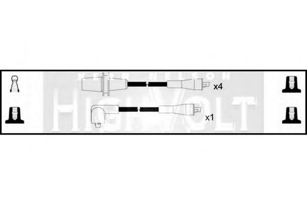 STANDARD OEF246 Комплект проводов зажигания для PEUGEOT 205 I (Пежо 205 и) STANDARD OEF246 Комплект проводов зажигания для PEUGEOT 205 I (Пежо 205 и)