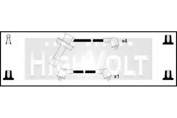 STANDARD OEF1041 Комплект проводов зажигания для TOYOTA CELICA (Тойота/тоета Cэлиcа) STANDARD OEF1041 Комплект проводов зажигания для TOYOTA CELICA (Тойота/тоета Cэлиcа)