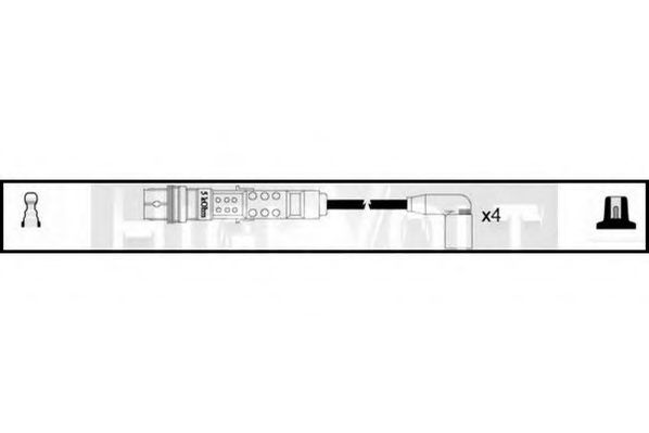 STANDARD OEF1078 Комплект проводов зажигания для SKODA YETI (Шкода Йети) STANDARD OEF1078 Комплект проводов зажигания для SKODA YETI (Шкода Йети)