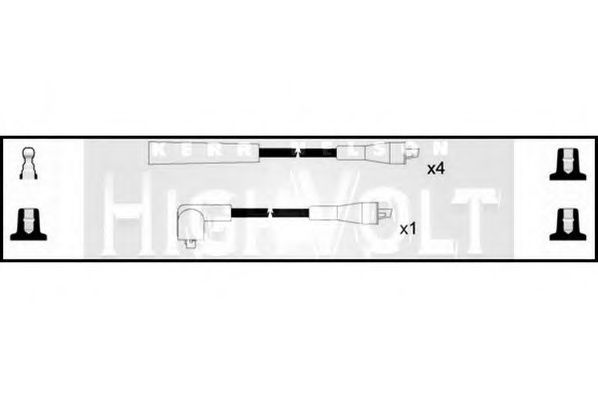 STANDARD OEF001 Комплект проводов зажигания для FORD GRANADA I (Форд Гранада и) STANDARD OEF001 Комплект проводов зажигания для FORD GRANADA I (Форд Гранада и)