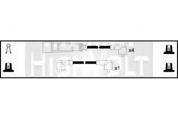 STANDARD OEF029 Комплект проводов зажигания для VOLKSWAGEN JETTA II (Фольксваген Жэтта 2) STANDARD OEF029 Комплект проводов зажигания для VOLKSWAGEN JETTA II (Фольксваген Жэтта 2)