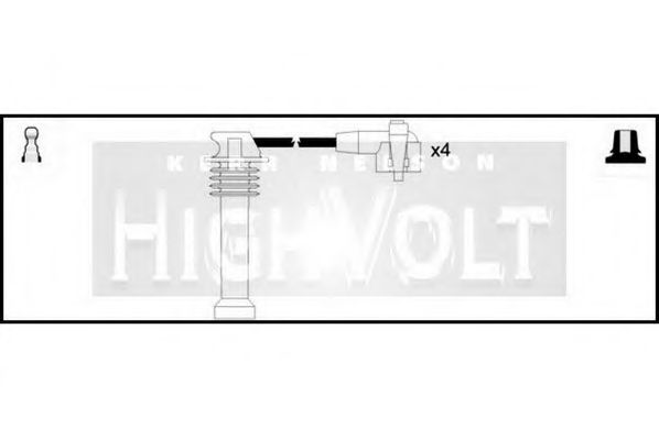 STANDARD OEF051 Комплект проводов зажигания для FORD ESCORT VII (Форд Эскорт 7) STANDARD OEF051 Комплект проводов зажигания для FORD ESCORT VII (Форд Эскорт 7)