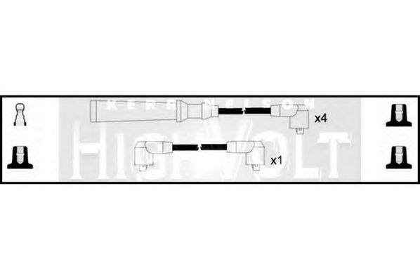 STANDARD OEF603 Комплект проводов зажигания для NISSAN (Ниссан) STANDARD OEF603 Комплект проводов зажигания для NISSAN (Ниссан)
