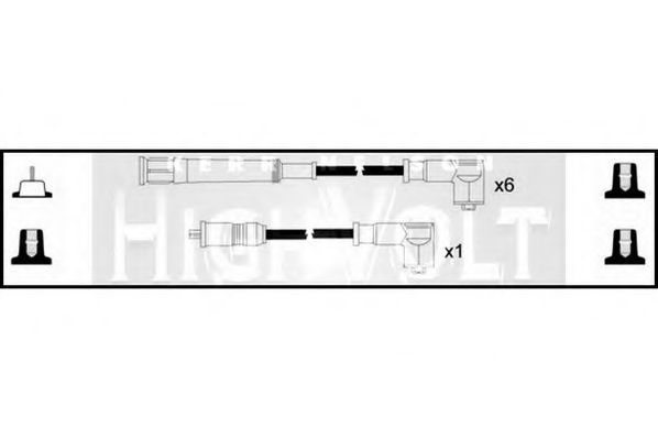 STANDARD OEF079 Комплект проводов зажигания для BMW 7 (Бмв 7) STANDARD OEF079 Комплект проводов зажигания для BMW 7 (Бмв 7)