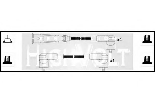 STANDARD OEF122 Комплект проводов зажигания для VOLKSWAGEN JETTA II (Фольксваген Жэтта 2) STANDARD OEF122 Комплект проводов зажигания для VOLKSWAGEN JETTA II (Фольксваген Жэтта 2)