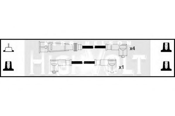 STANDARD OEF388 Комплект проводов зажигания для VOLKSWAGEN VANAGON III (Фольксваген Vанагон 3) STANDARD OEF388 Комплект проводов зажигания для VOLKSWAGEN VANAGON III (Фольксваген Vанагон 3)