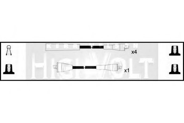STANDARD OEF100 Комплект проводов зажигания для FORD FIESTA (Форд Фиэста) STANDARD OEF100 Комплект проводов зажигания для FORD FIESTA (Форд Фиэста)